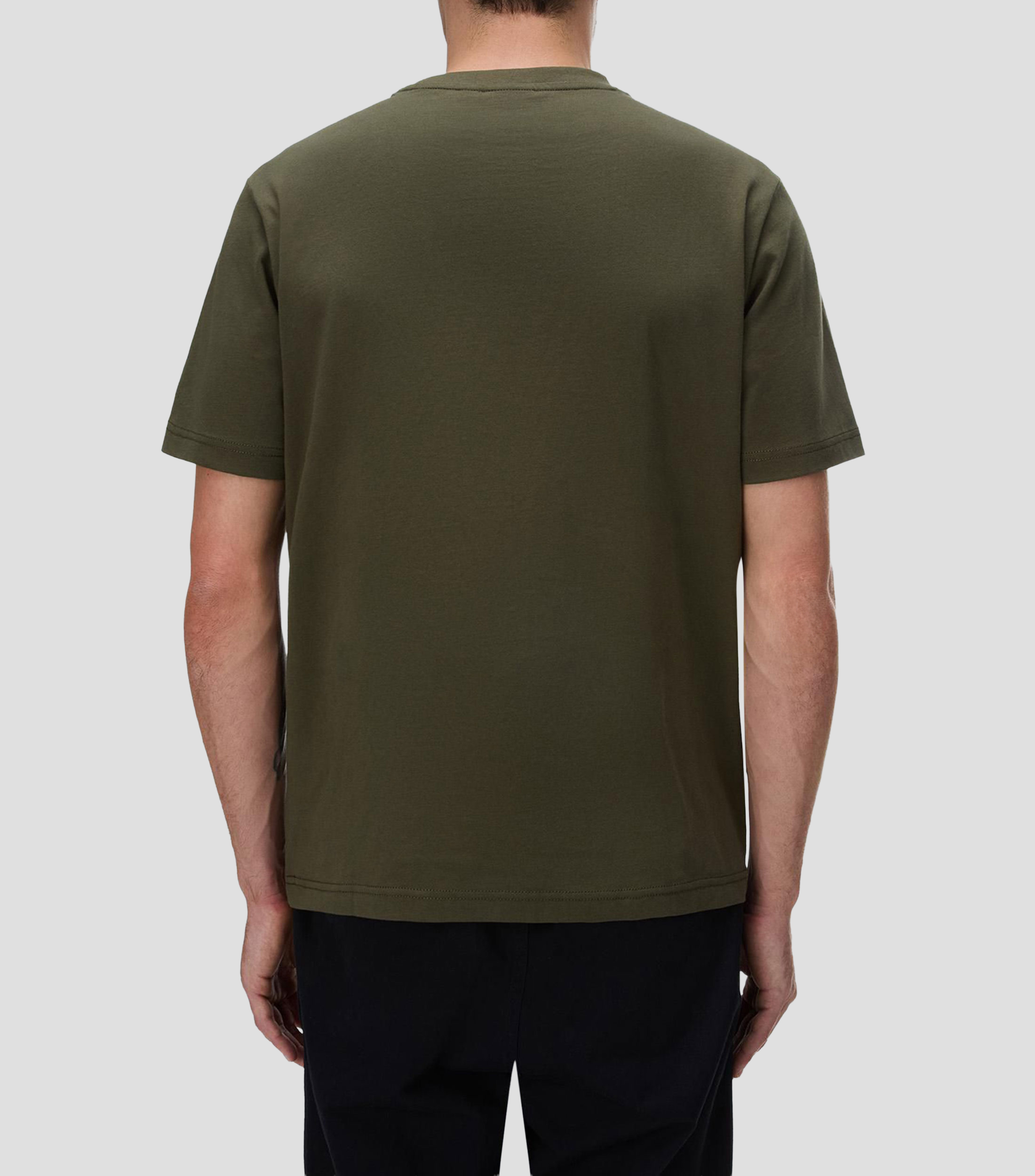 Playera cuello redondo manga corta Box Logo lisa Hombre